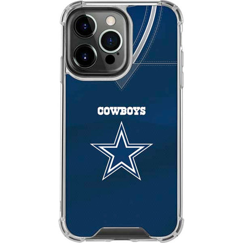NFL Dallas Cowboys Team Jersey iPhone 16 Pro Clear Case